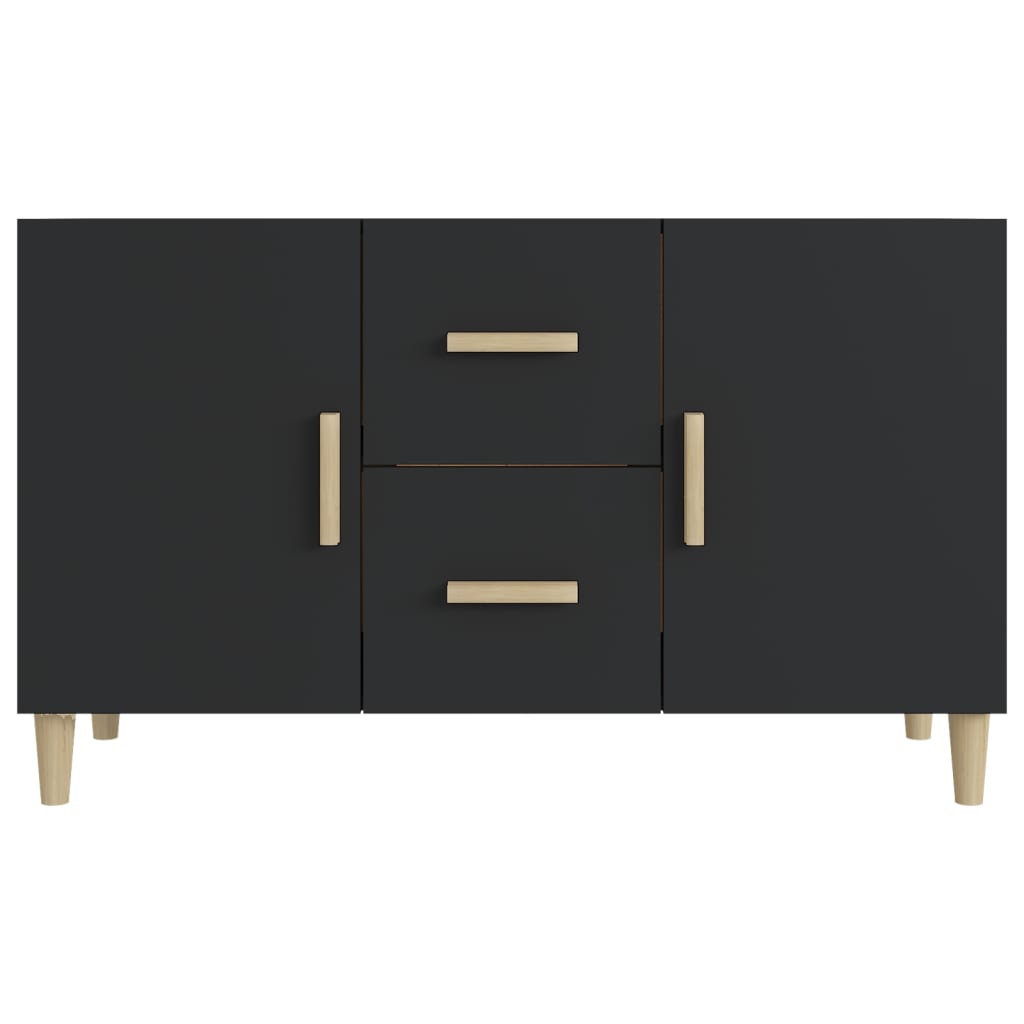 Wooden Sideboard 100cm Wide With 2 Doors 2 Drawers - Vantage Home
