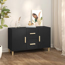 Wooden Sideboard 100cm Wide With 2 Doors 2 Drawers - Vantage Home