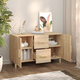 Wooden Sideboard 100cm Wide With 2 Doors 2 Drawers - Vantage Home