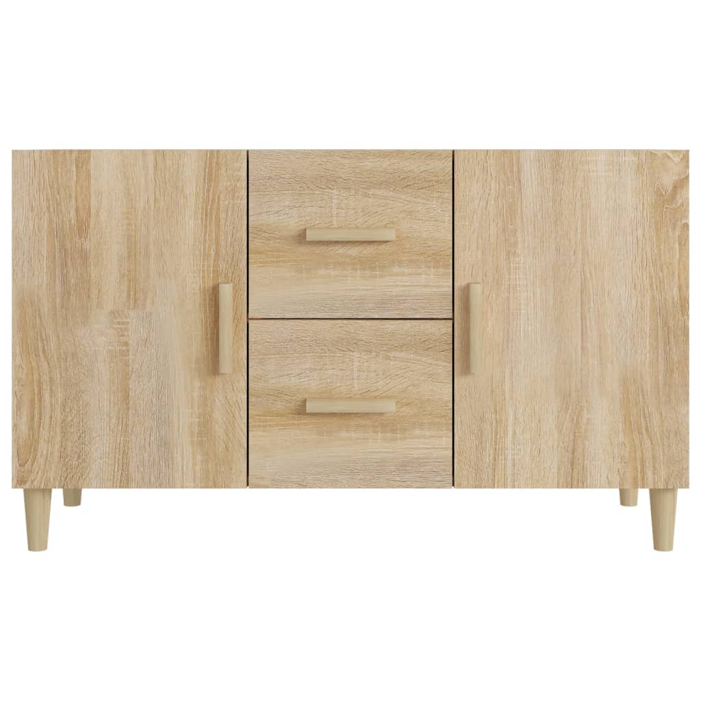 Wooden Sideboard 100cm Wide With 2 Doors 2 Drawers - Vantage Home
