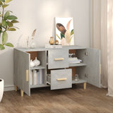Wooden Sideboard 100cm Wide With 2 Doors 2 Drawers - Vantage Home