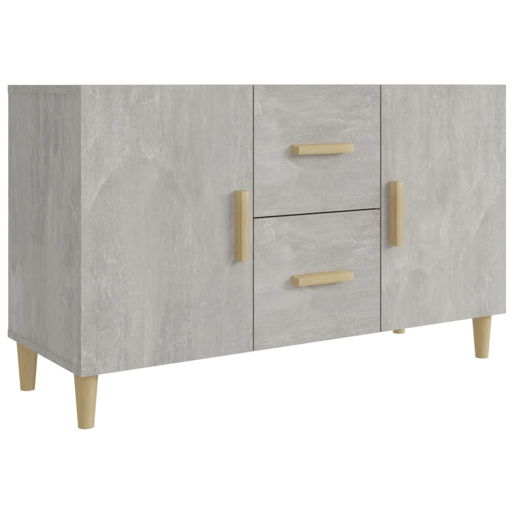 Wooden Sideboard 100cm Wide With 2 Doors 2 Drawers - Vantage Home
