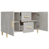 Wooden Sideboard 100cm Wide With 2 Doors 2 Drawers - Vantage Home