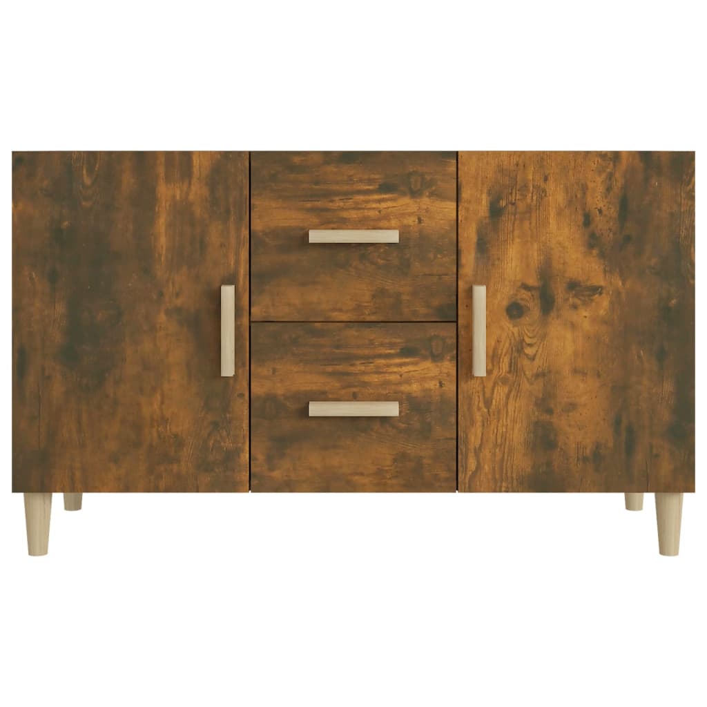 Wooden Sideboard 100cm Wide With 2 Doors 2 Drawers - Vantage Home