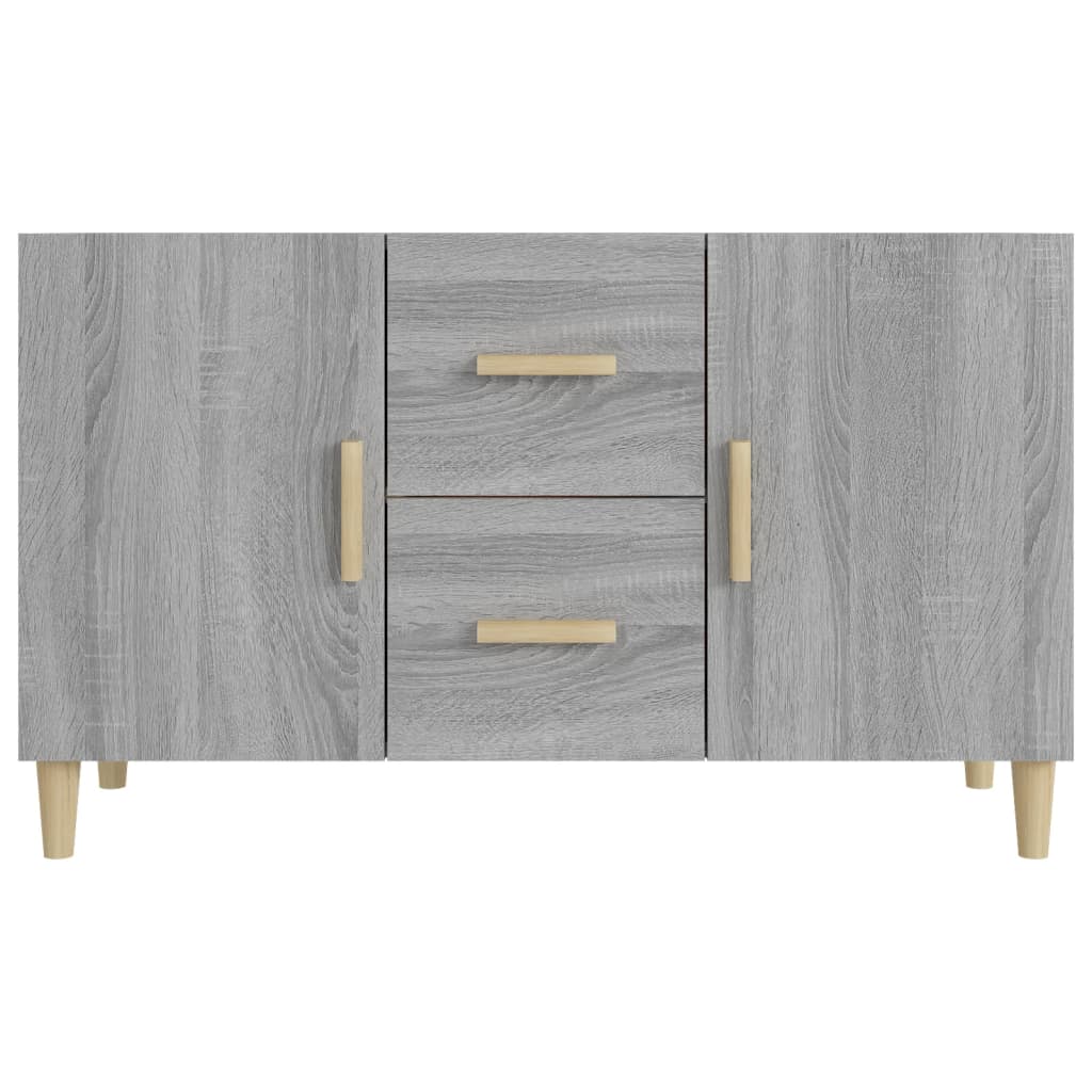 Wooden Sideboard 100cm Wide With 2 Doors 2 Drawers - Vantage Home