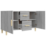Wooden Sideboard 100cm Wide With 2 Doors 2 Drawers - Vantage Home