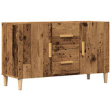 Wooden Sideboard 100cm Wide With 2 Doors 2 Drawers - Vantage Home