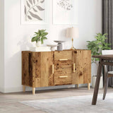 Wooden Sideboard 100cm Wide With 2 Doors 2 Drawers - Vantage Home