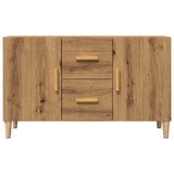 Wooden Sideboard 100cm Wide With 2 Doors 2 Drawers - Vantage Home