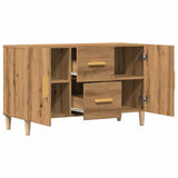 Wooden Sideboard 100cm Wide With 2 Doors 2 Drawers - Vantage Home