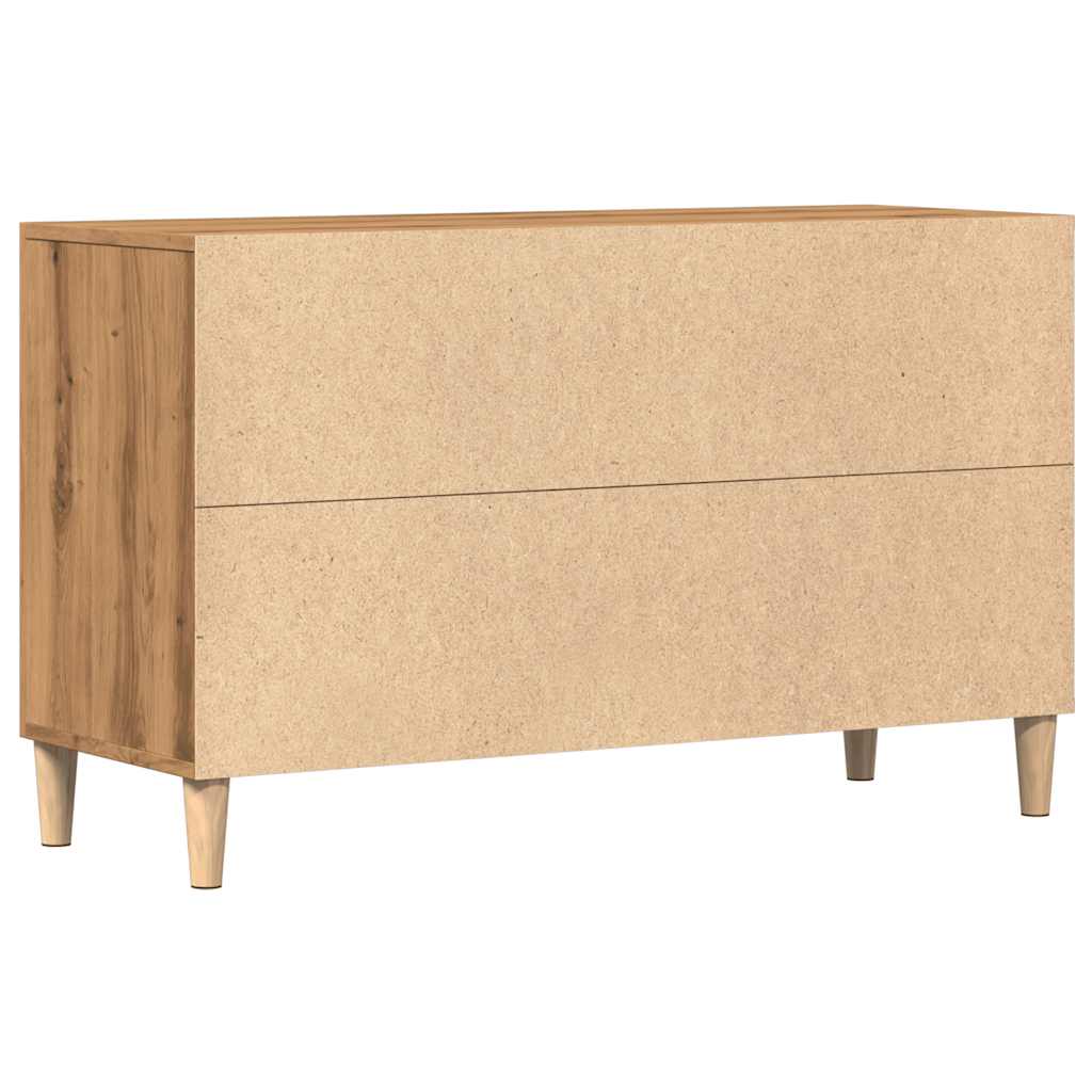 Wooden Sideboard 100cm Wide With 2 Doors 2 Drawers - Vantage Home