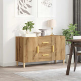 Wooden Sideboard 100cm Wide With 2 Doors 2 Drawers - Vantage Home
