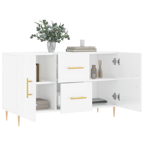 Wooden Sideboard 100cm Wide With 2 Doors And 2 Drawers - Vantage Home