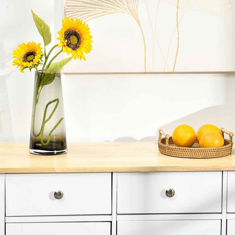 Wooden Sideboard 101cm Wide With 3 Doors And 3 Drawers - Velmora