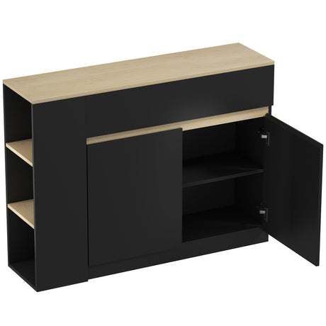 Wooden Sideboard 110cm Wide With 2 Doors And 1 Drawer - Velmora