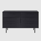 Wooden Sideboard 110cm Wide With 2 Doors And 2 Drawers - Hura