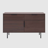 Wooden Sideboard 110cm Wide With 2 Doors And 2 Drawers - Hura