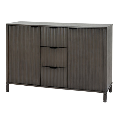 Wooden Sideboard 115cm Wide With 2 Doors And 3 Drawers - Reed