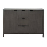 Wooden Sideboard 115cm Wide With 2 Doors And 3 Drawers - Reed