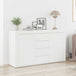 Wooden Sideboard 120cm Wide With 2 Doors 4 Drawers - Vantage Home
