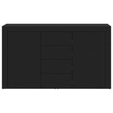 Wooden Sideboard 120cm Wide With 2 Doors 4 Drawers - Vantage Home