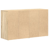 Wooden Sideboard 120cm Wide With 2 Doors 4 Drawers - Vantage Home