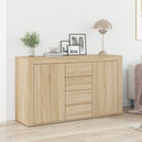 Wooden Sideboard 120cm Wide With 2 Doors 4 Drawers - Vantage Home