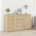 Wooden Sideboard 120cm Wide With 2 Doors 4 Drawers - Vantage Home