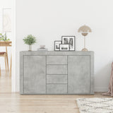 Wooden Sideboard 120cm Wide With 2 Doors 4 Drawers - Vantage Home