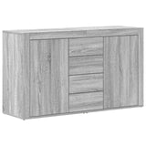 Wooden Sideboard 120cm Wide With 2 Doors 4 Drawers - Vantage Home
