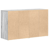 Wooden Sideboard 120cm Wide With 2 Doors 4 Drawers - Vantage Home