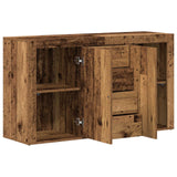 Wooden Sideboard 120cm Wide With 2 Doors 4 Drawers - Vantage Home