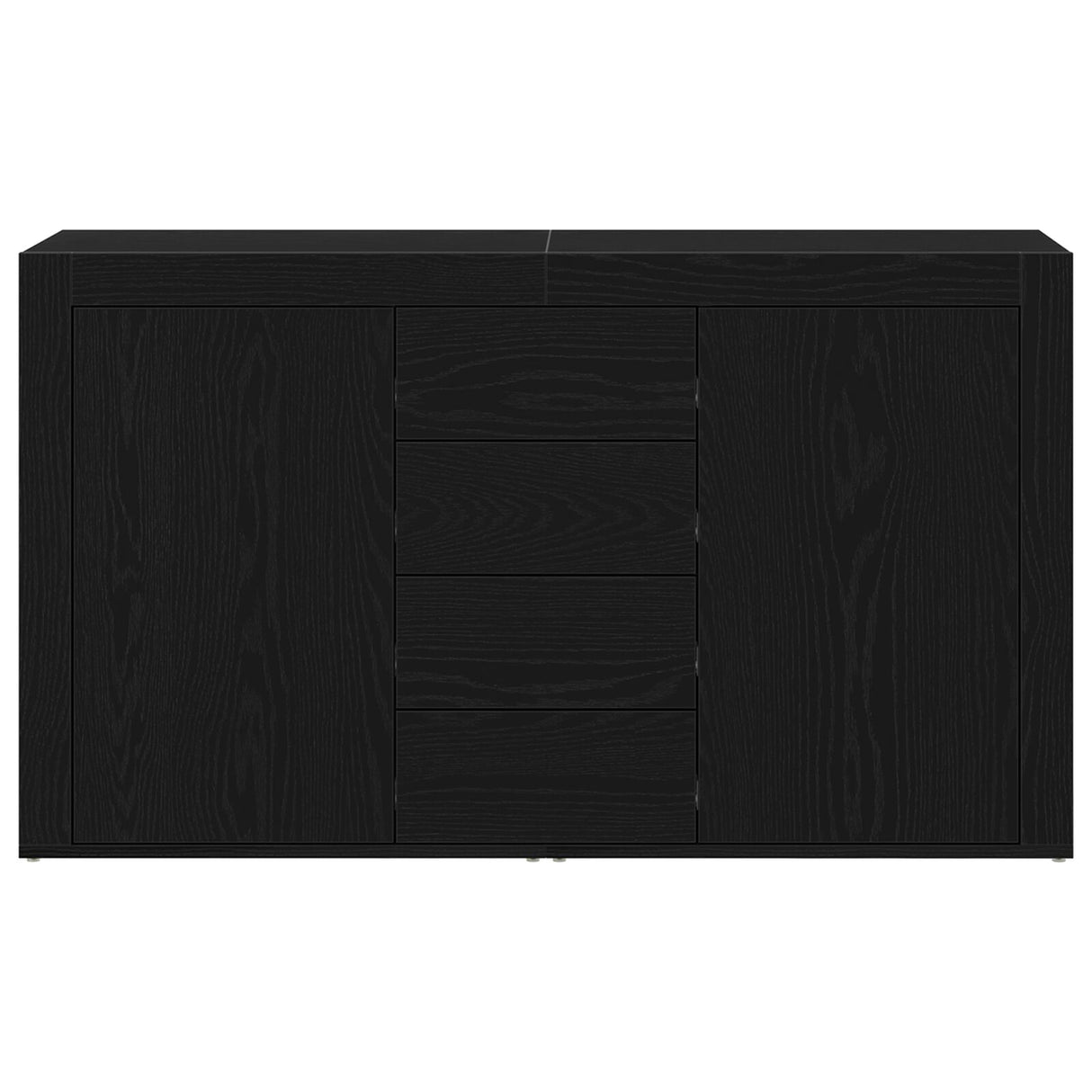 Wooden Sideboard 120cm Wide With 2 Doors 4 Drawers - Vantage Home