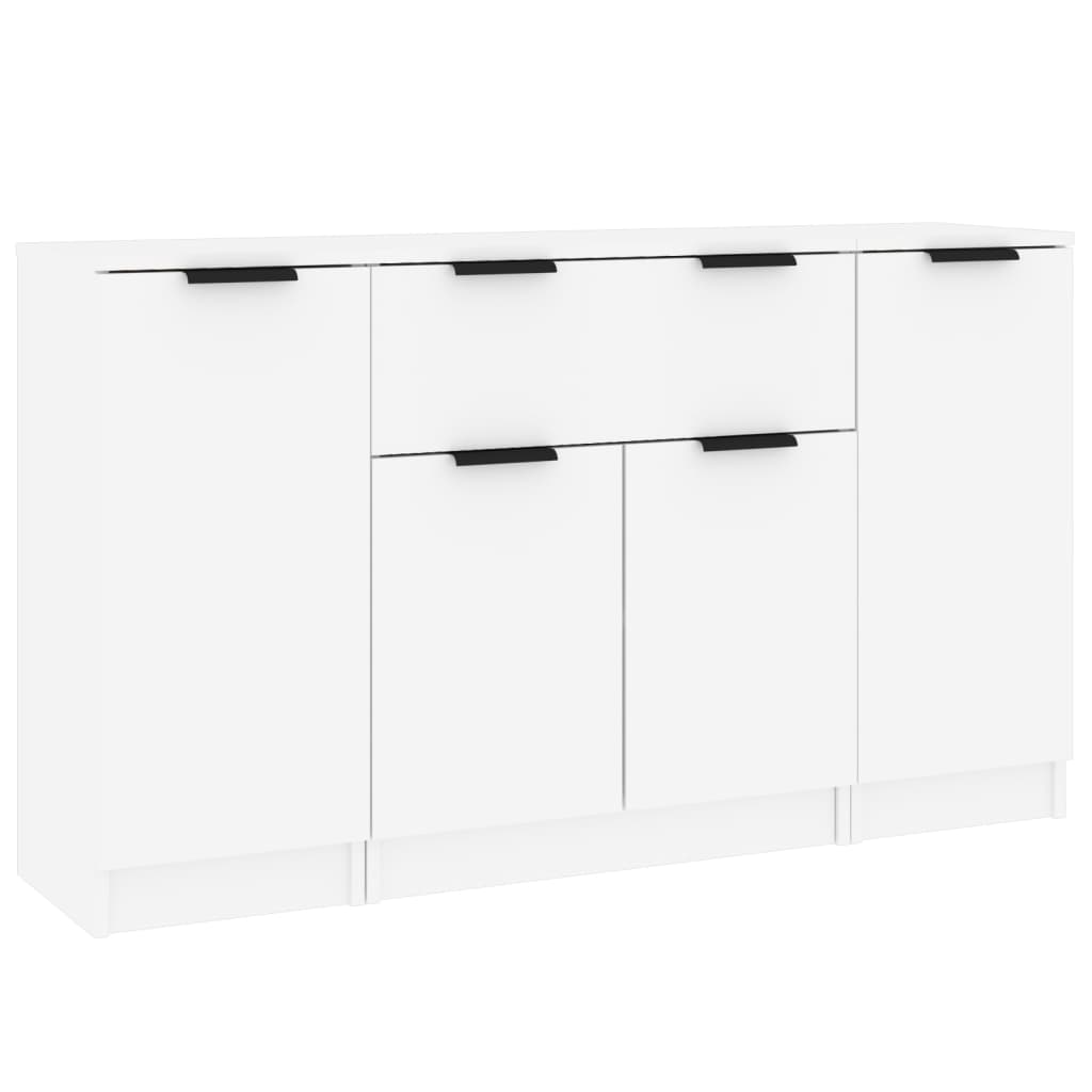 Wooden Sideboard 120cm Wide With 4 Doors And 1 Drawer - Vantage Home
