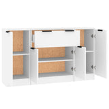 Wooden Sideboard 120cm Wide With 4 Doors And 1 Drawer - Vantage Home