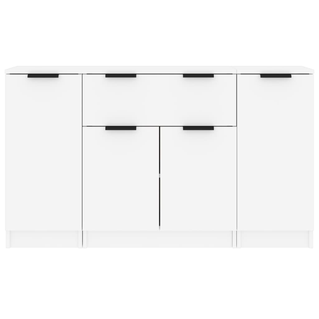 Wooden Sideboard 120cm Wide With 4 Doors And 1 Drawer - Vantage Home
