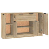 Wooden Sideboard 120cm Wide With 4 Doors And 1 Drawer - Vantage Home