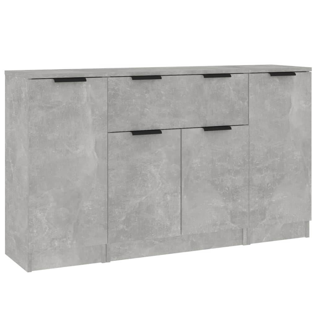 Wooden Sideboard 120cm Wide With 4 Doors And 1 Drawer - Vantage Home