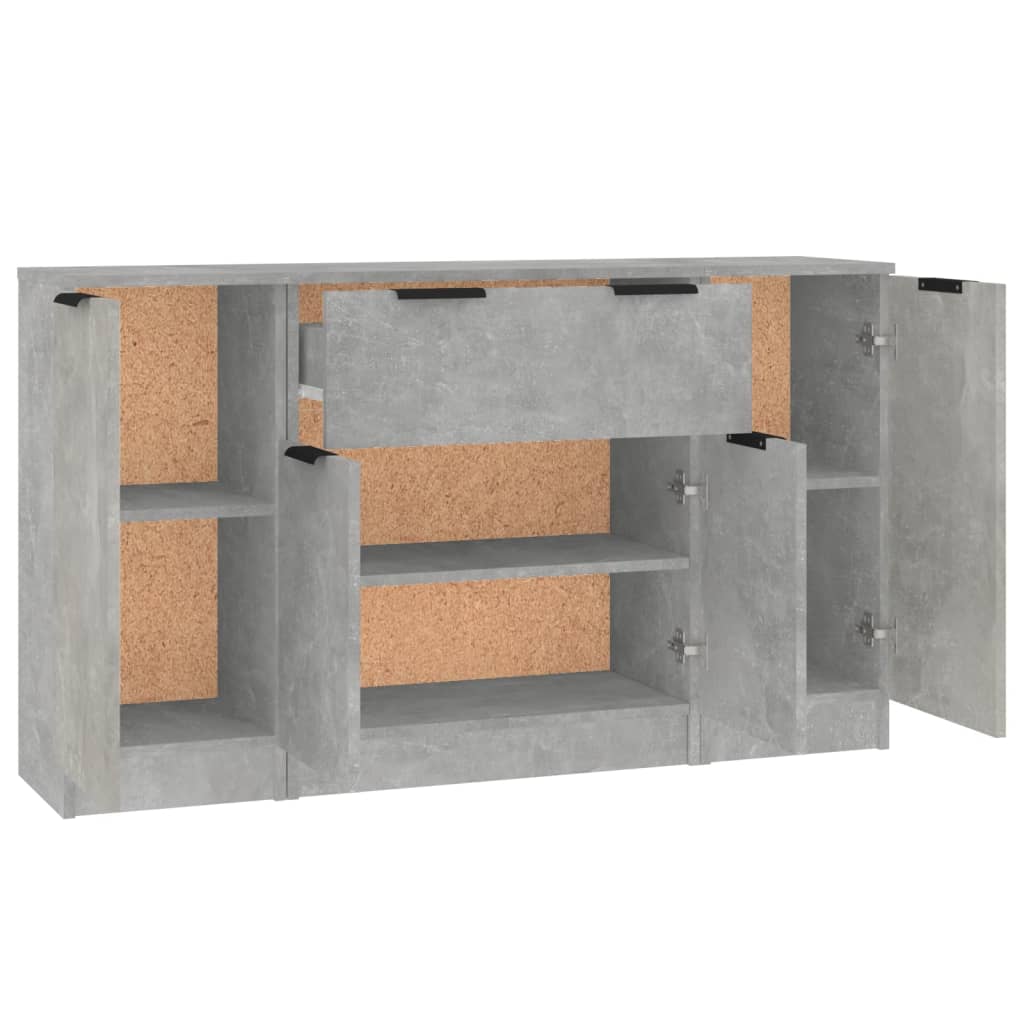 Wooden Sideboard 120cm Wide With 4 Doors And 1 Drawer - Vantage Home