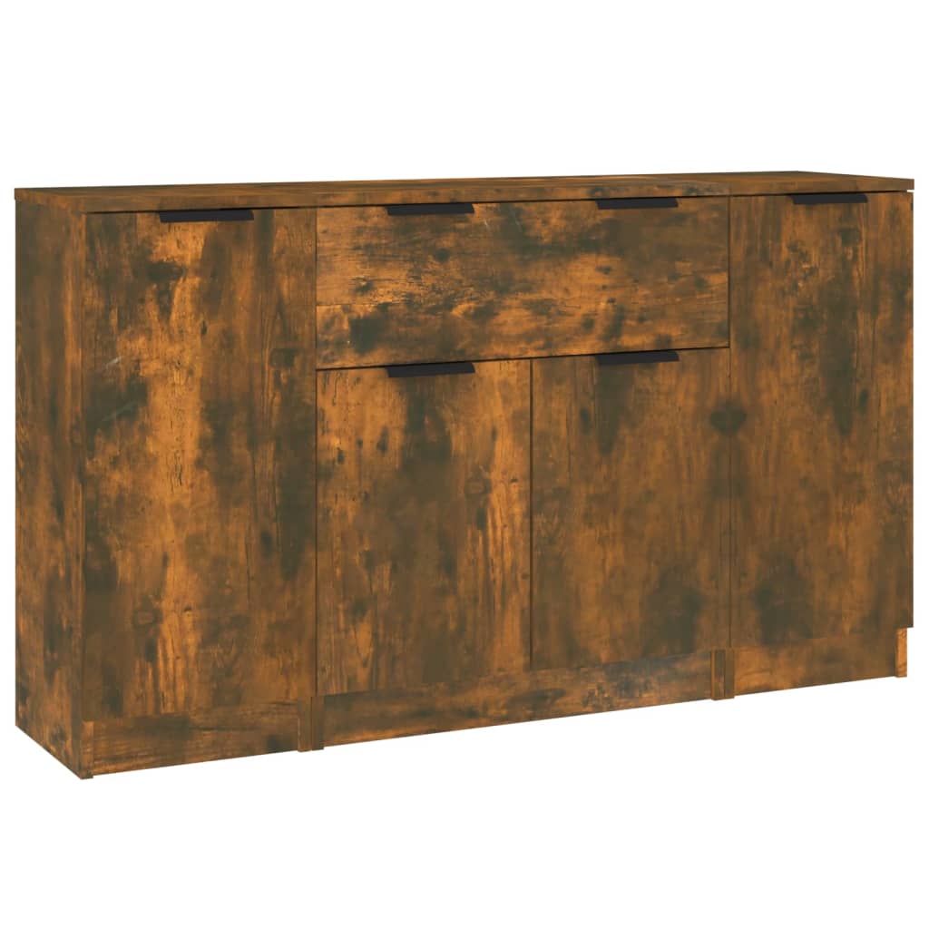 Wooden Sideboard 120cm Wide With 4 Doors And 1 Drawer - Vantage Home