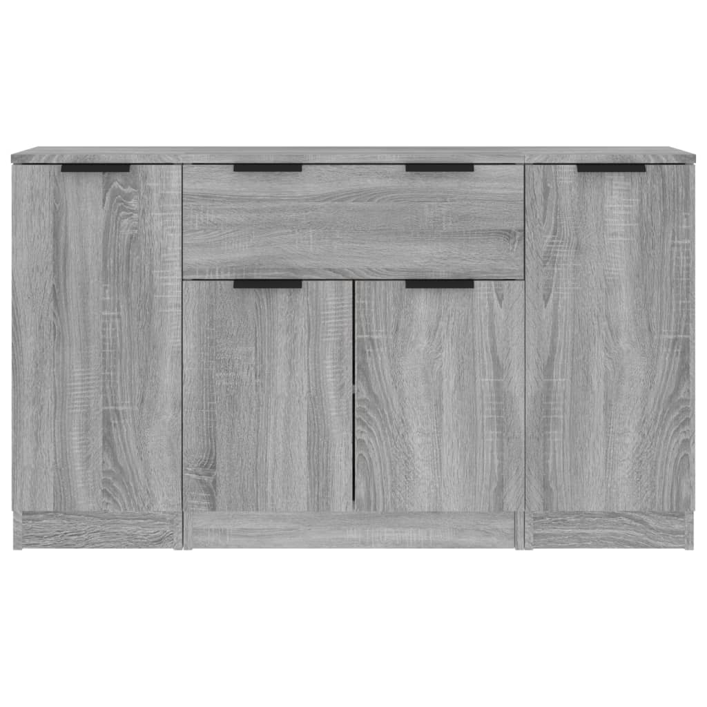 Wooden Sideboard 120cm Wide With 4 Doors And 1 Drawer - Vantage Home