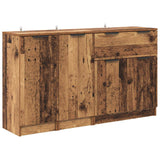 Wooden Sideboard 120cm Wide With 4 Doors And 1 Drawer - Vantage Home