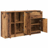 Wooden Sideboard 120cm Wide With 4 Doors And 1 Drawer - Vantage Home