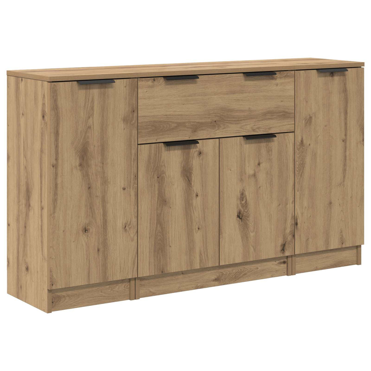 Wooden Sideboard 120cm Wide With 4 Doors And 1 Drawer - Vantage Home