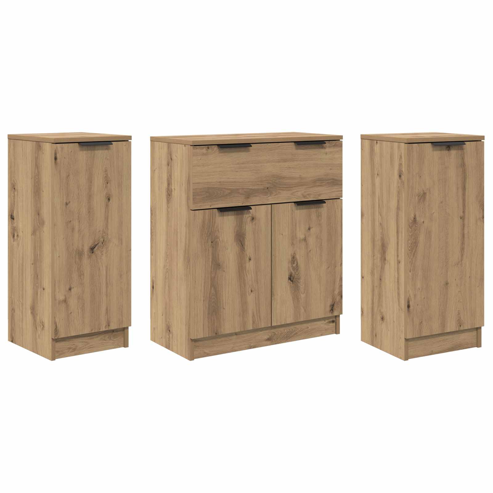 Wooden Sideboard 120cm Wide With 4 Doors And 1 Drawer - Vantage Home