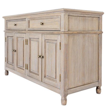 Wooden Sideboard 120cm Wide With 4 Doors And 2 Drawers - Delphine