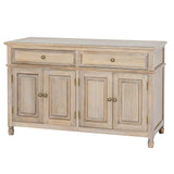 Wooden Sideboard 120cm Wide With 4 Doors And 2 Drawers - Delphine