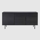 Wooden Sideboard 140cm Wide With 3 Doors And 2 Drawers - Hura