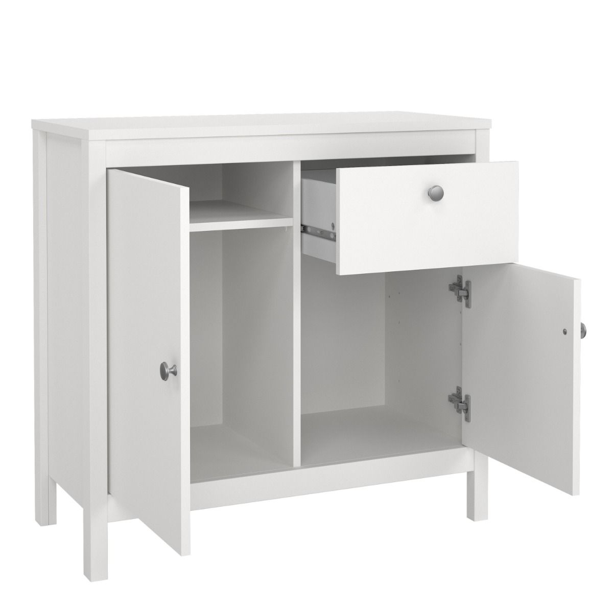 Wooden Sideboard With 2 Doors And 1 Drawer - Madrid