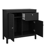 Wooden Sideboard With 2 Doors And 1 Drawer - Madrid